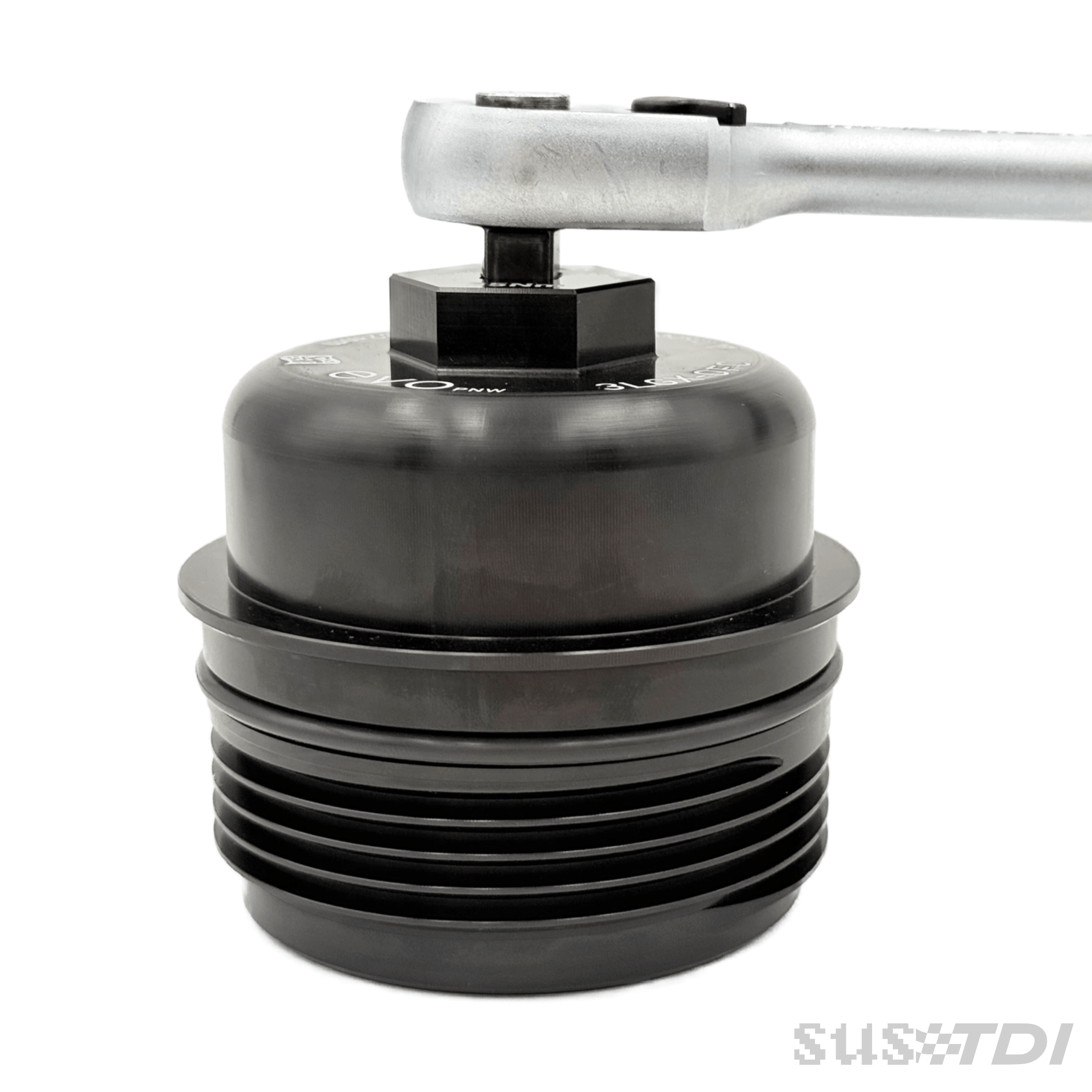 "Evo" 3.0 TDI Billet Oil Filter Cap with Square Drive (Gen1 & 2) - Image 5