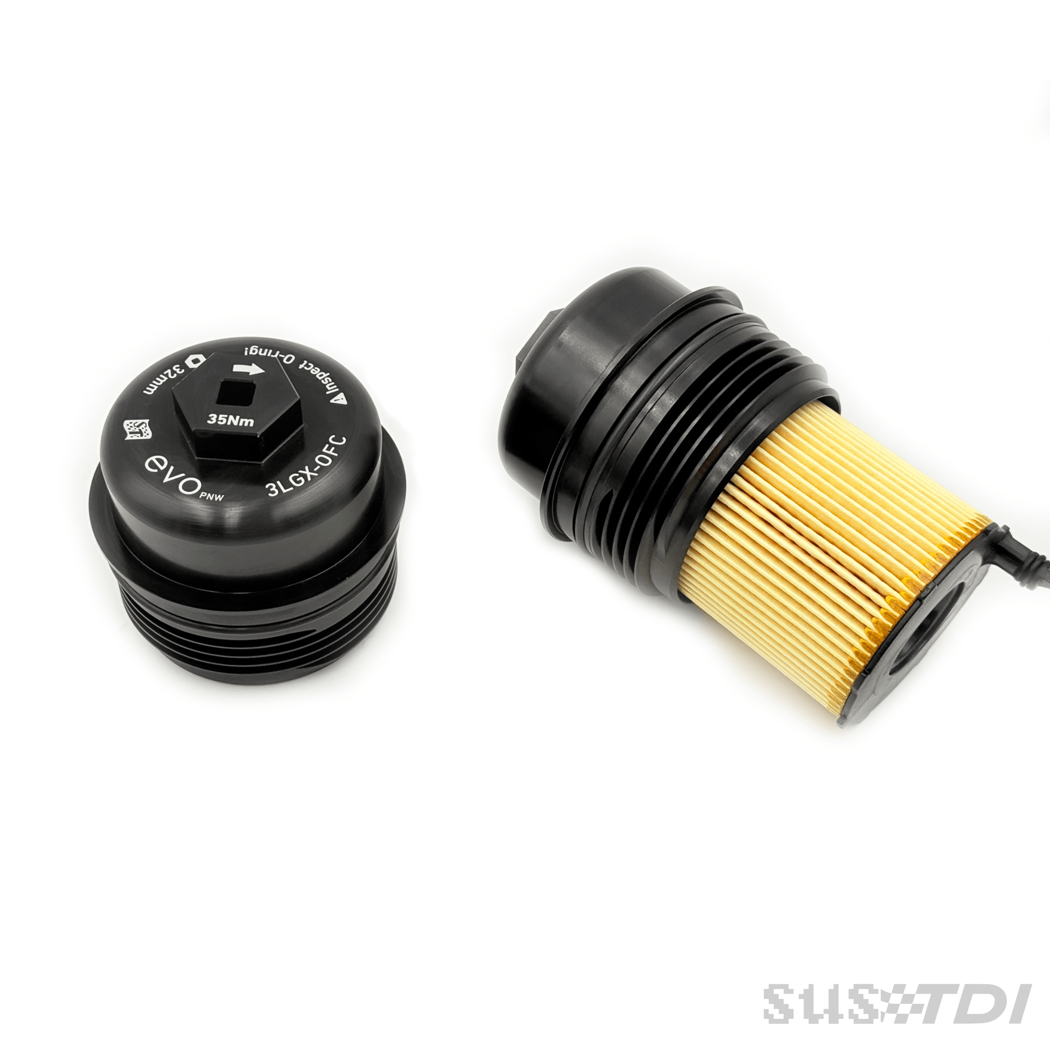 "Evo" 3.0 TDI Billet Oil Filter Cap with Square Drive (Gen1 & 2) - Image 7